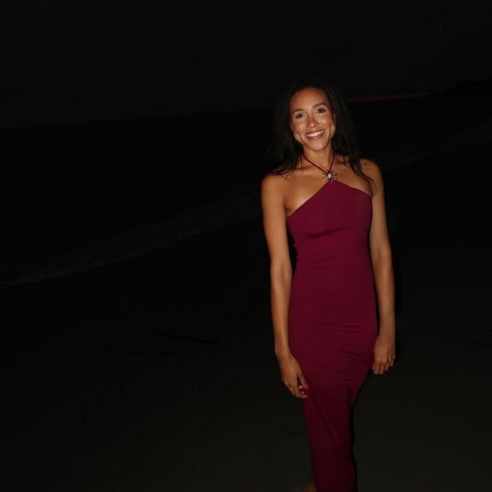 Zara Women's Burgundy and Red Dress - Picture 3 of 5